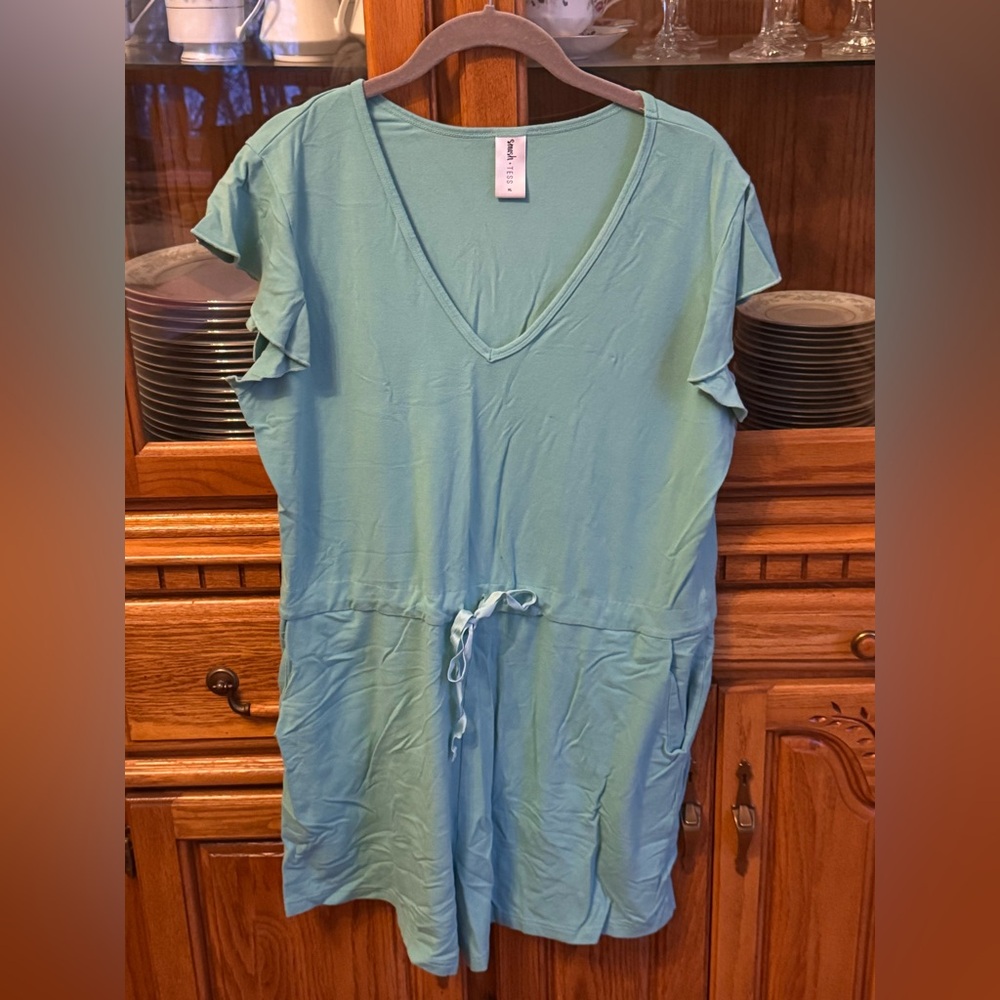Smash + Tess Teal Romper